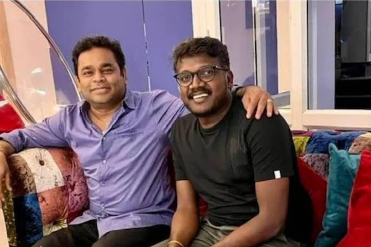 AR Rahman with Mari Selvaraj during the recording session of ‘Maamannan’