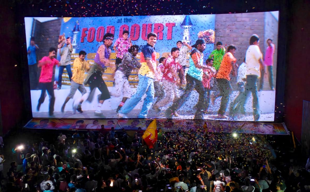 Fan frenzy inside a single screen showing ‘Appu’, the 2002 Kannada blockbuster that marked the debut of actor Puneeth Rajkumar.