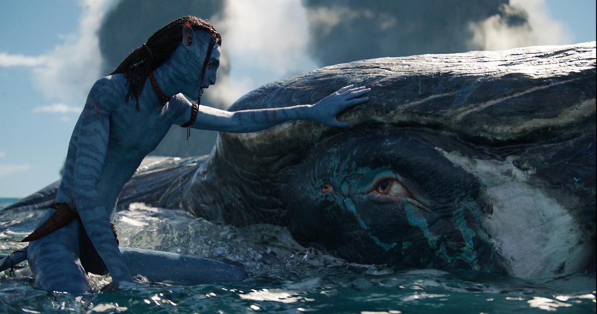 Sam Worthington (Jake Sully) in ‘Avatar: The Way of Water’