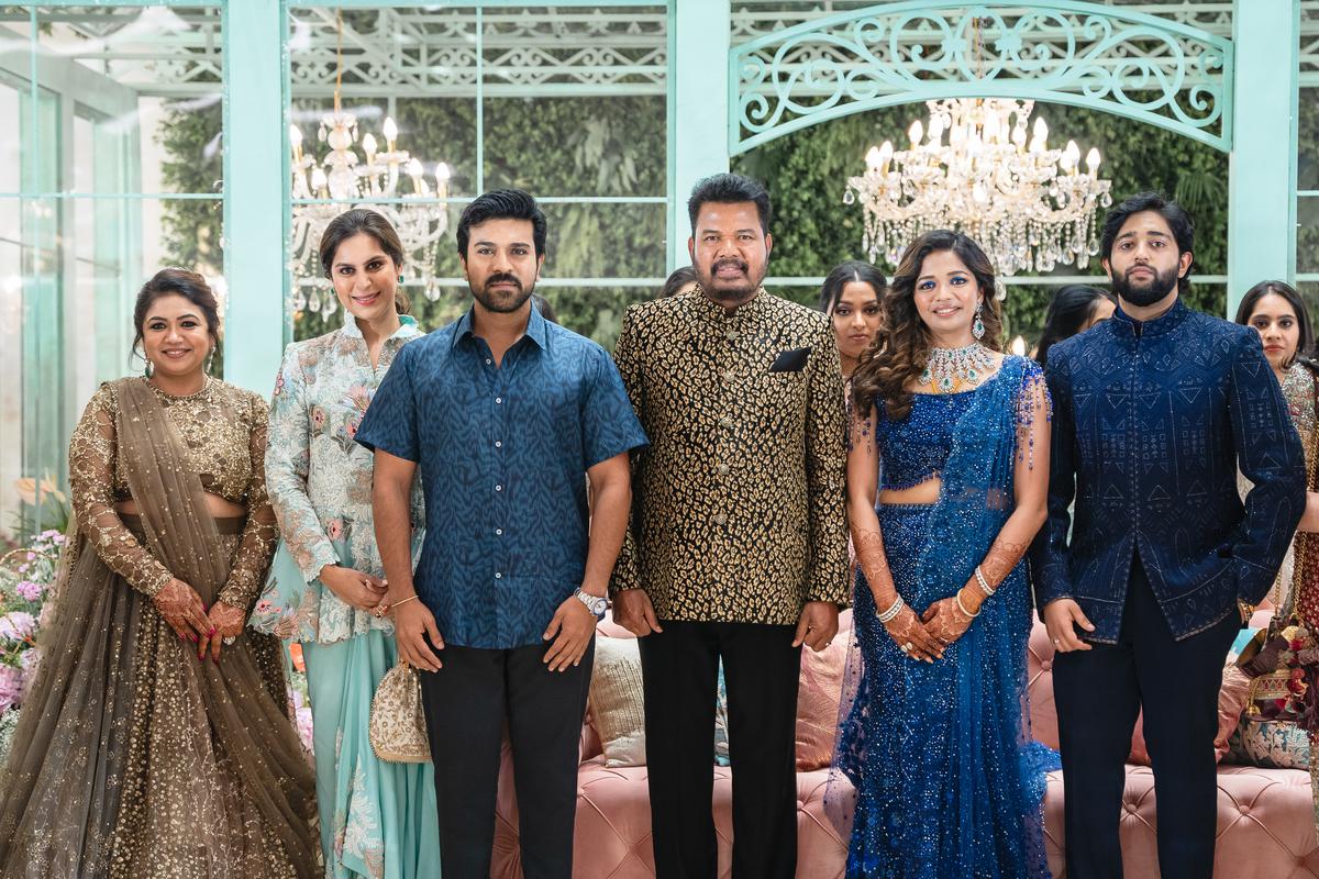 Ram Charan and his wife Upasana Kamineni at the ceremony