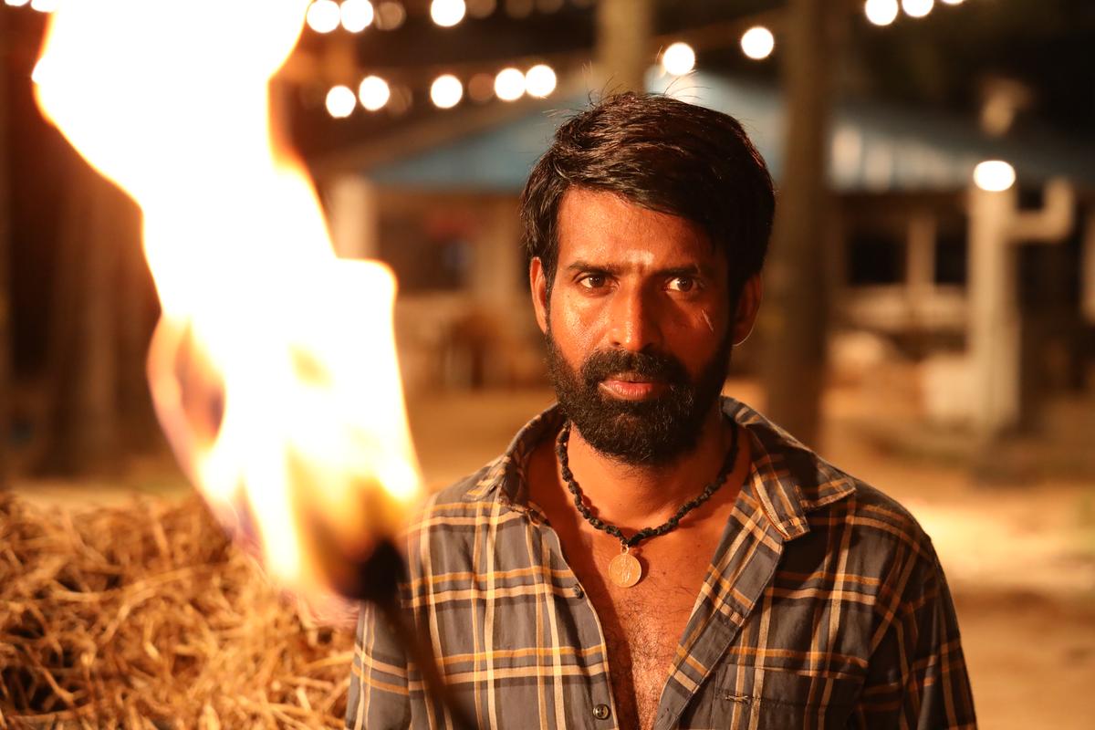 Soori in a still from ‘Garudan’