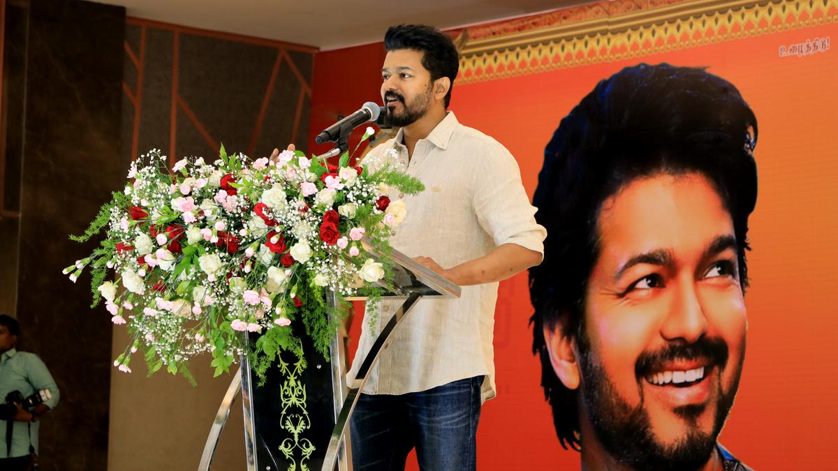 Vijay meets and honours students; speech goes viral