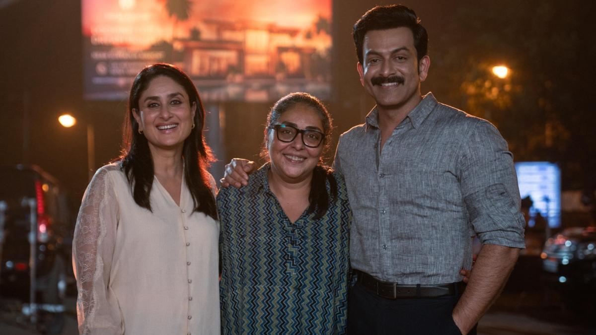 Kareena Kapoor Khan, Meghna Gulzar and Prithviraj Sukumaran