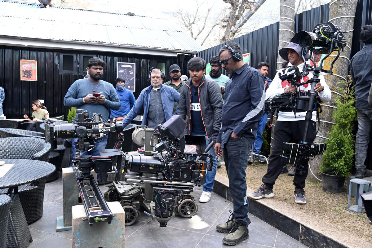 Cinematographer Manoj Paramahamsa with his team