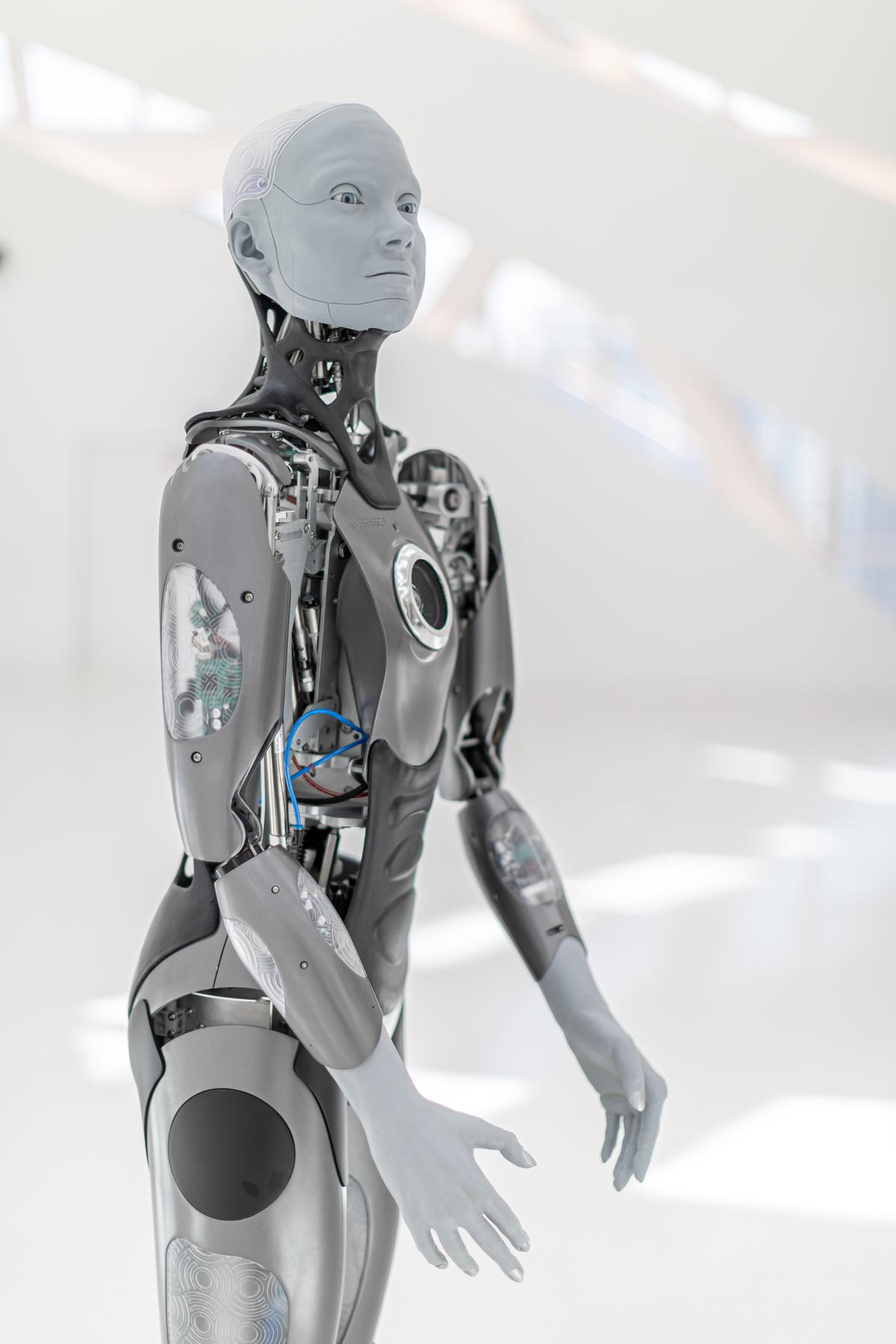 Humanoid robot Amaka inside Dubai's 'Museum of the Future'