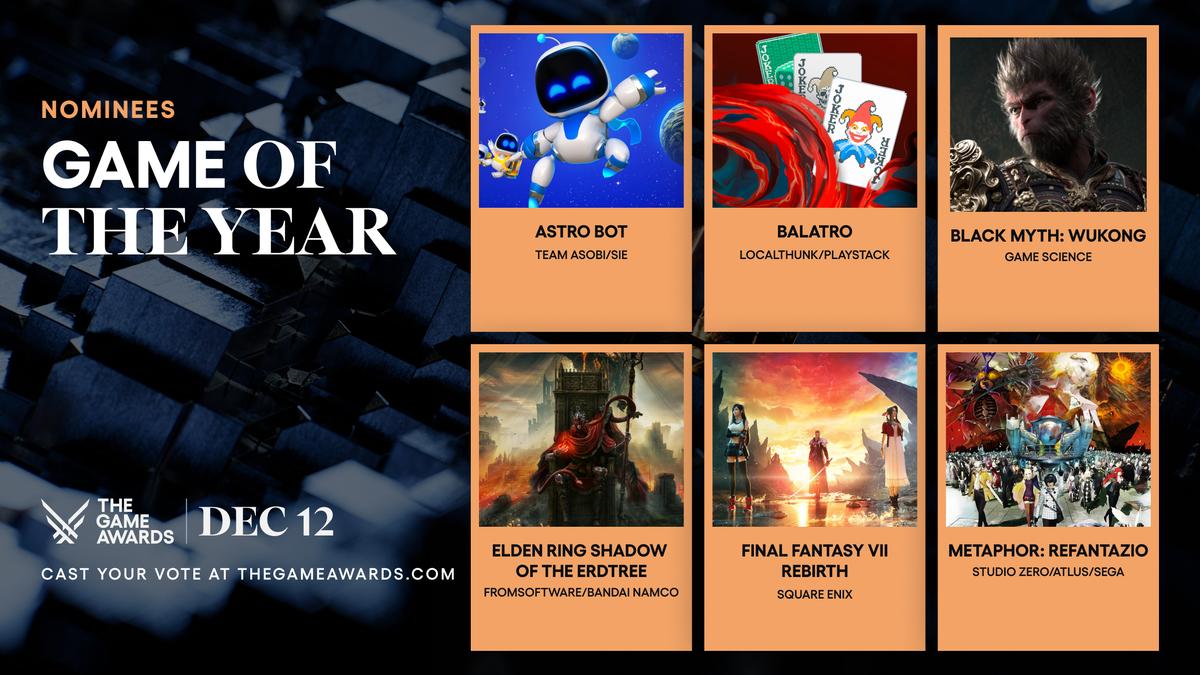 The Game Awards 2024: Game of the Year nominees announced