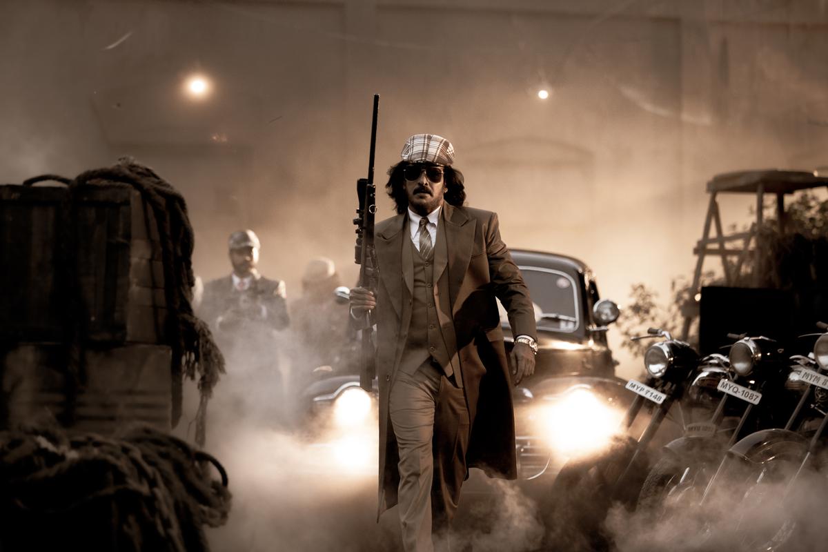 Upendra in a still from ‘Kabza’