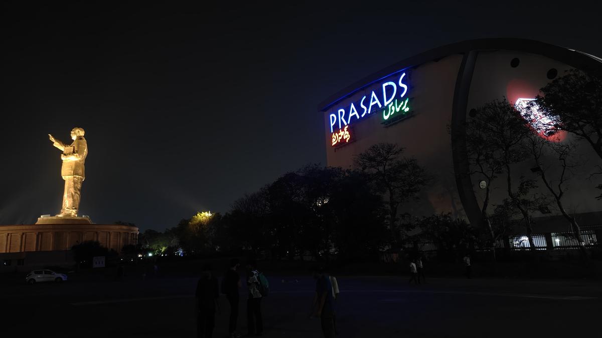 The view from outside Prasads Multiplex in Hyderabad