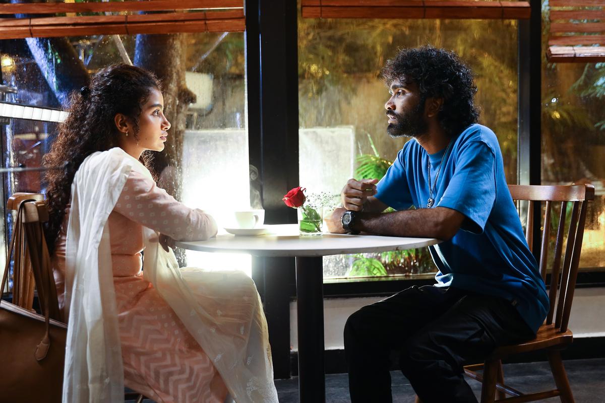 Anupama Parameswaran and Pradeep Ranganathan in a still from ‘Dragon’