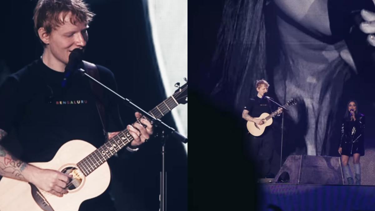 Ed Sheeran sings ‘Chuttamalle’ with Shilpa Rao at Bengaluru concert, Janhvi Kapoor reacts