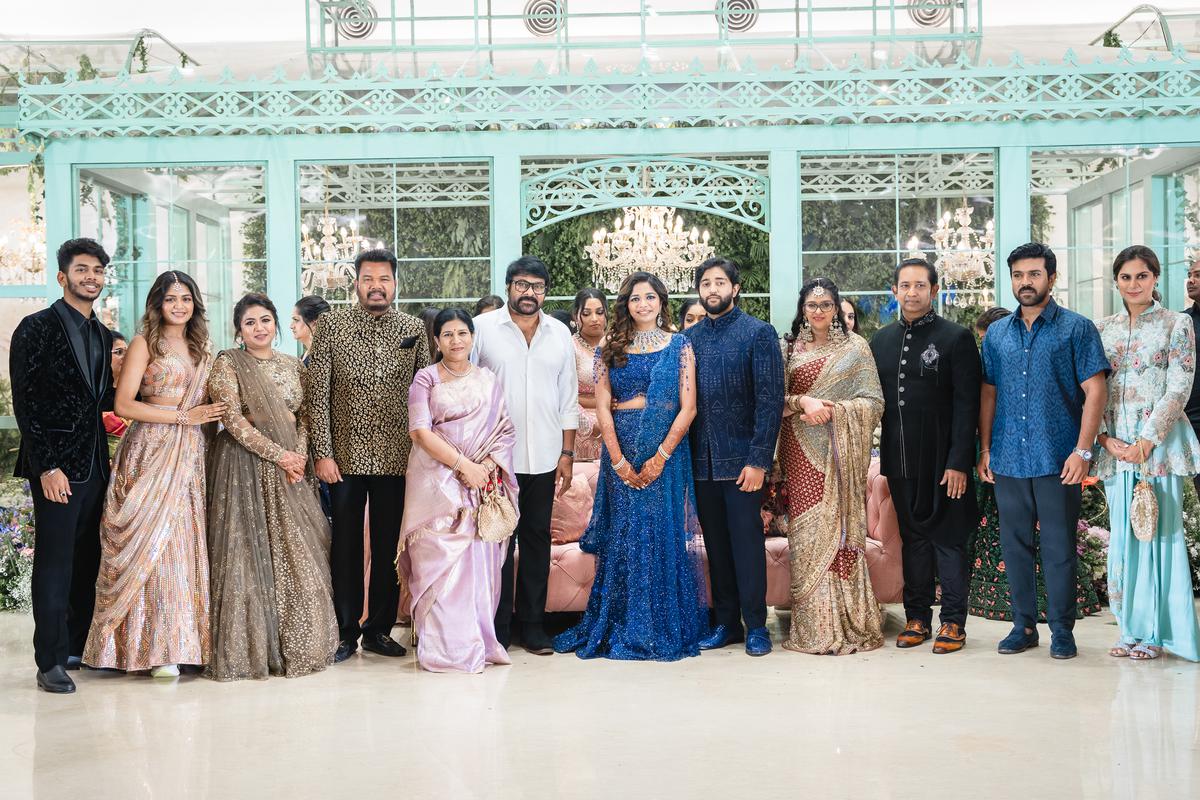 Chiranjeevi and family at the ceremony