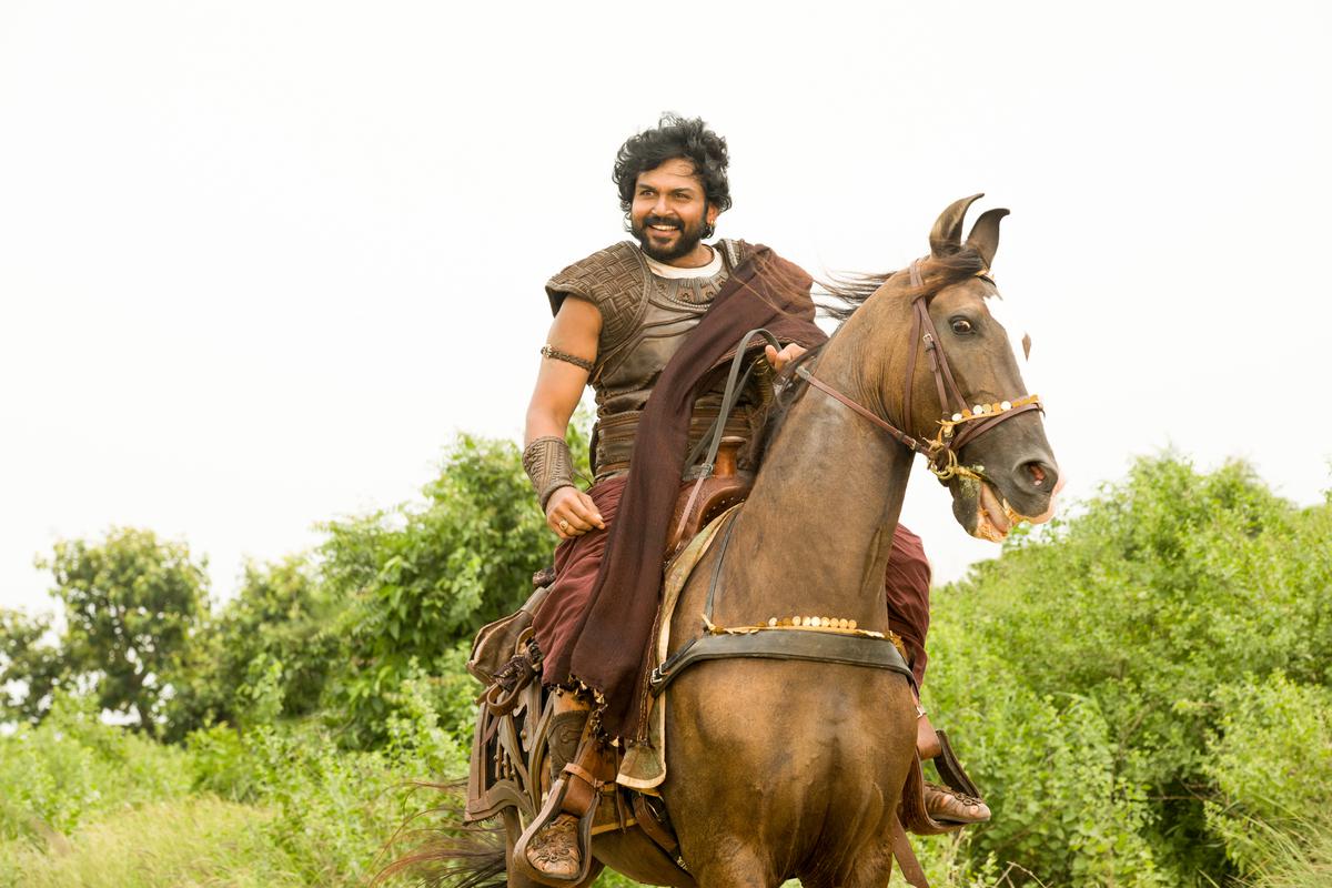 Karthi in a scene from the movie