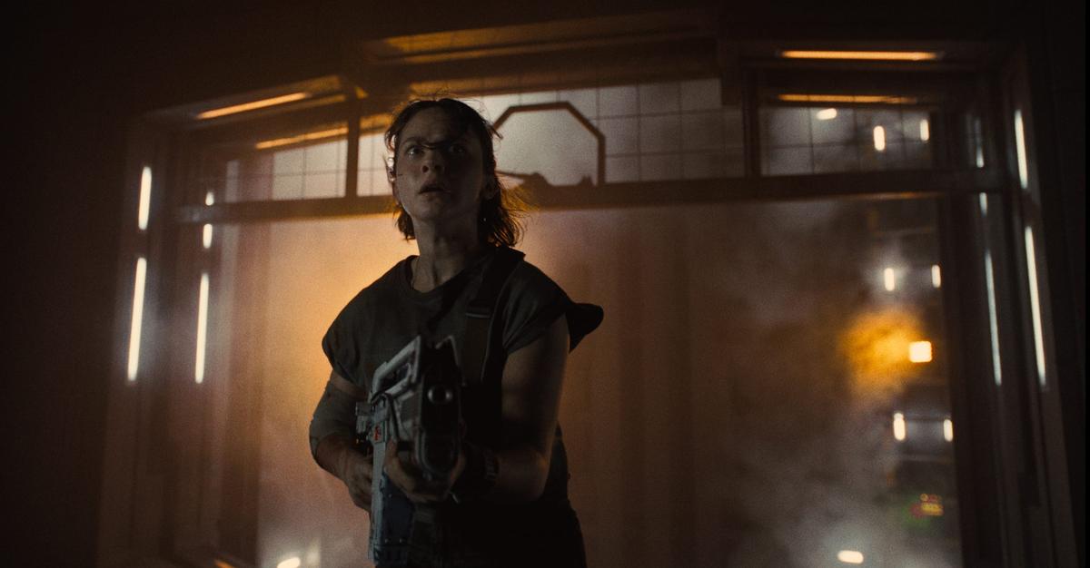 Cailee Spaeny in a still from ‘Alien: Romulus’