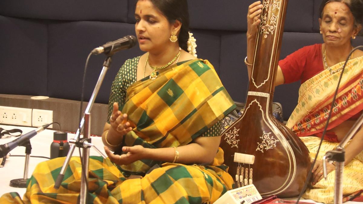 Hamzini Vytheeshwaran’s choice of kritis and well-nuanced alapanas stood out in her concert