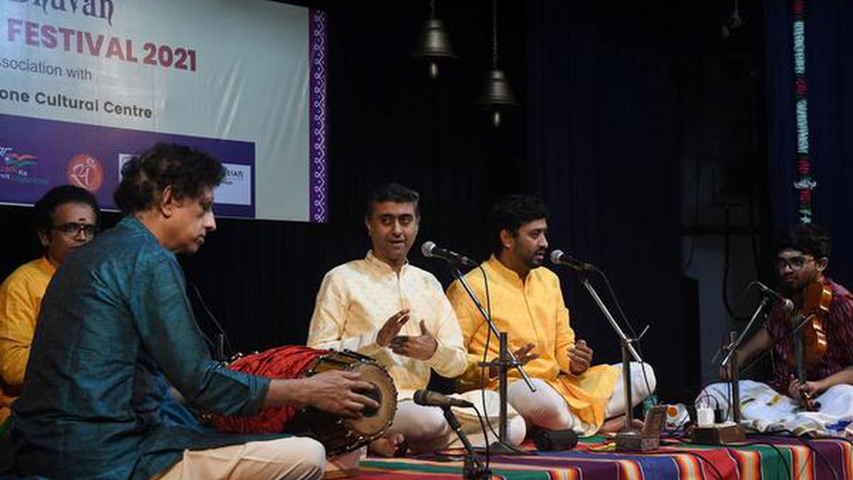 The concert by Trichur Brothers was steeped in manodharma