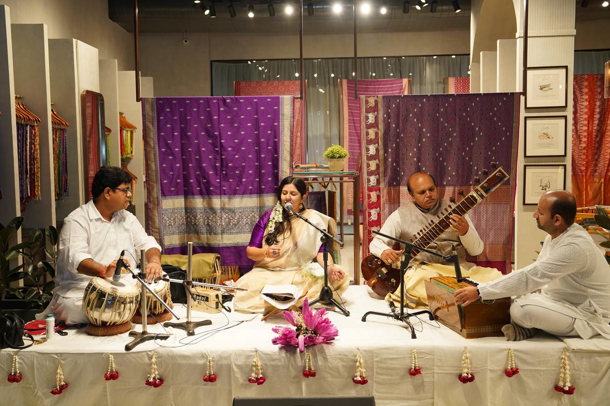 Vocalist Ananya Gaur at Aadyam’s Hyderabad unit. 