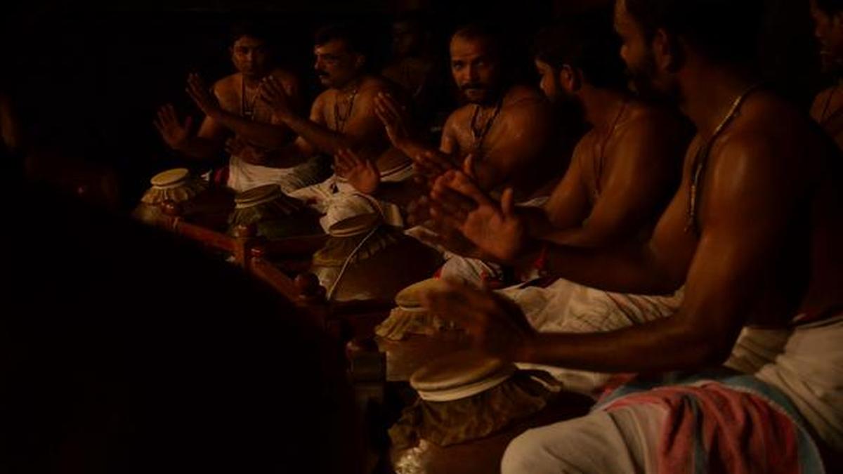 Mizhavu is a sacred instrument that Chakyar Koothu