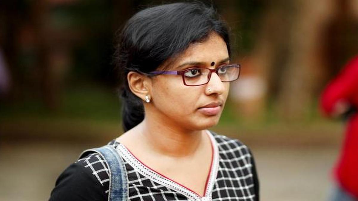 Musician Sithara is on song The Hindu