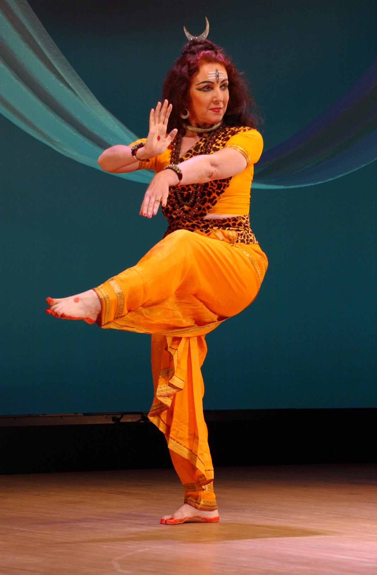 Ileana Citaristi performing Shiv Tandav. She learnt the popular piece from her Chhau guru, Sri Hari Nayak.
