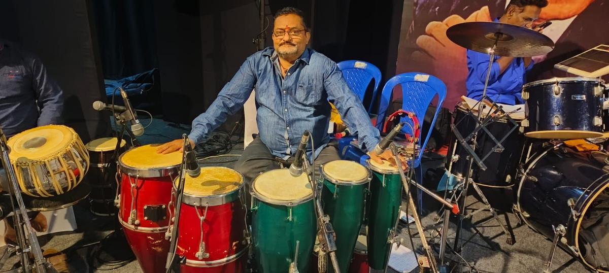 Percussionist Nagaraj.