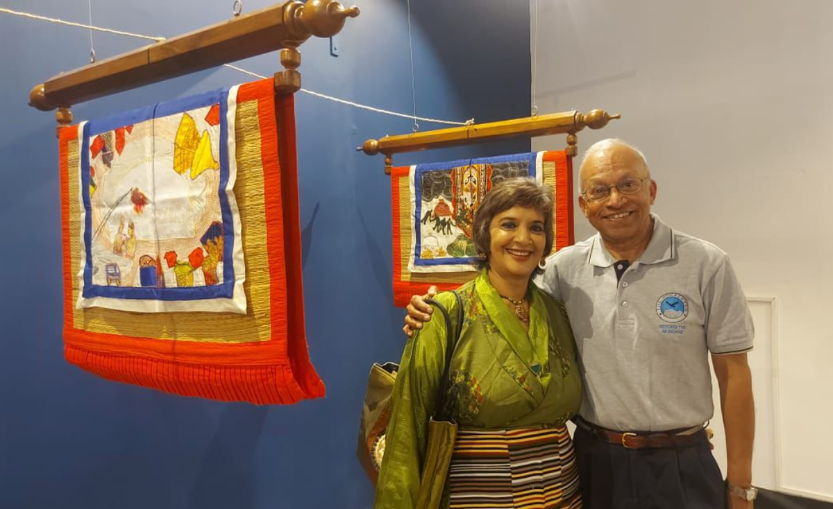 Paula Sengupta and husband Sujoy Das - Tibet in Exile at The Academy.