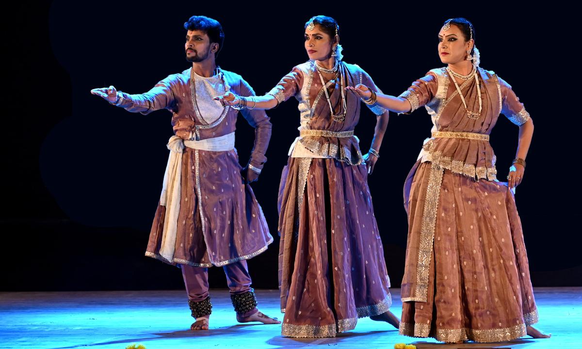 Performance by the disciples of Rohini Bhate at the two-day festival NrityaaRohini, in Pune.