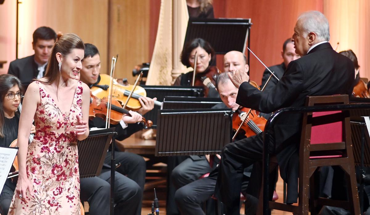 Zubin Mehta with Israeli soprano Chen Reiss