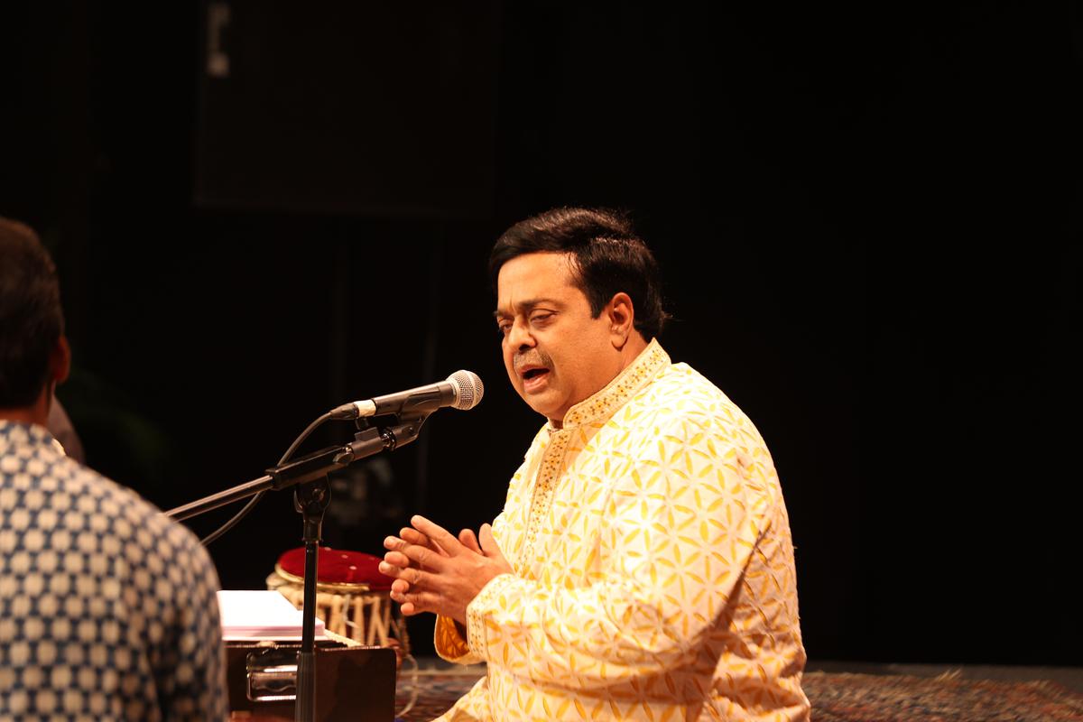 Shekhar Sen at NCPA’s ‘Aspect of Bhakti in Indian Music Traditions’ held at NCPA’s Experimental Theatre in 2023.