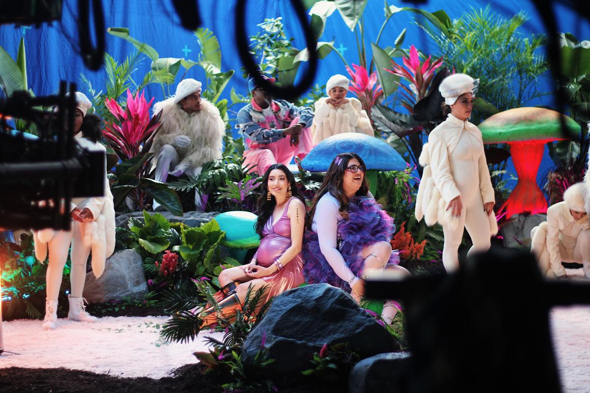 The team during the filming of the music video. The team during the filming of the music video.