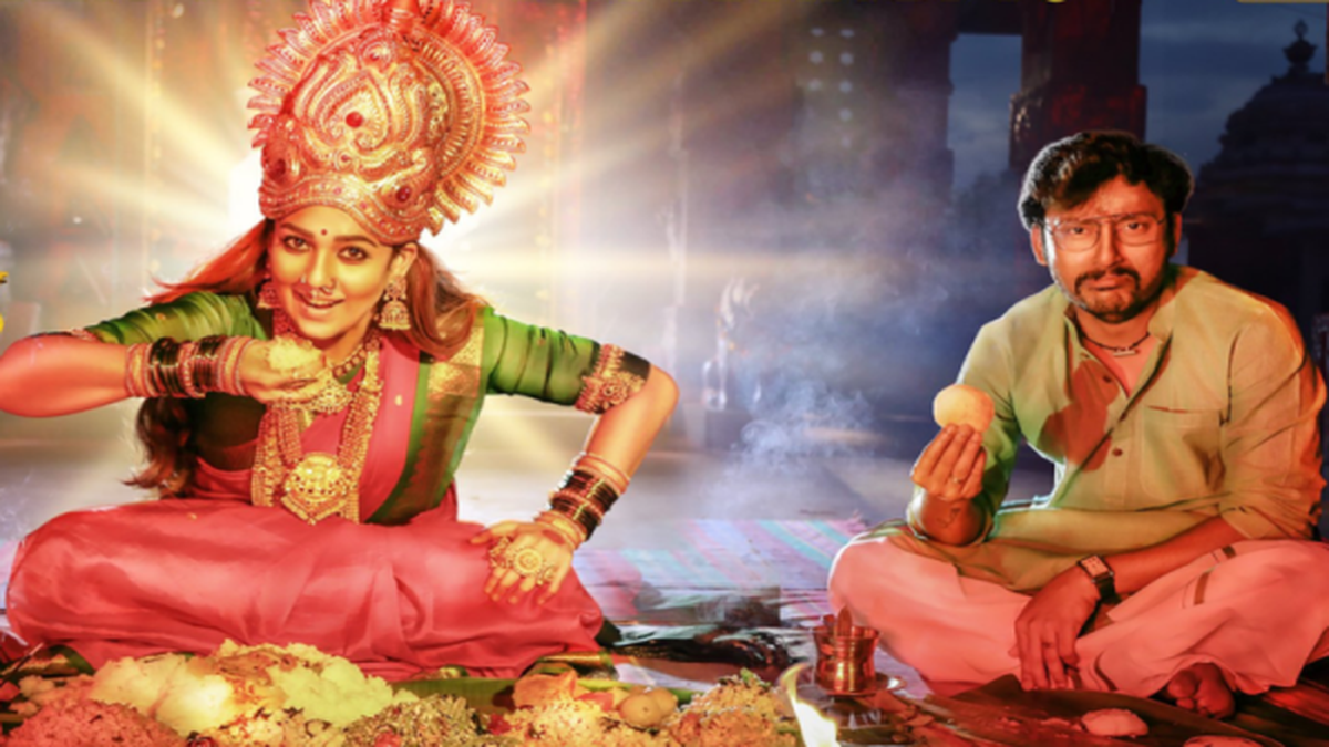 Mookuthi Amman' movie review: A superb Urvashi and Nayanthara in a ...