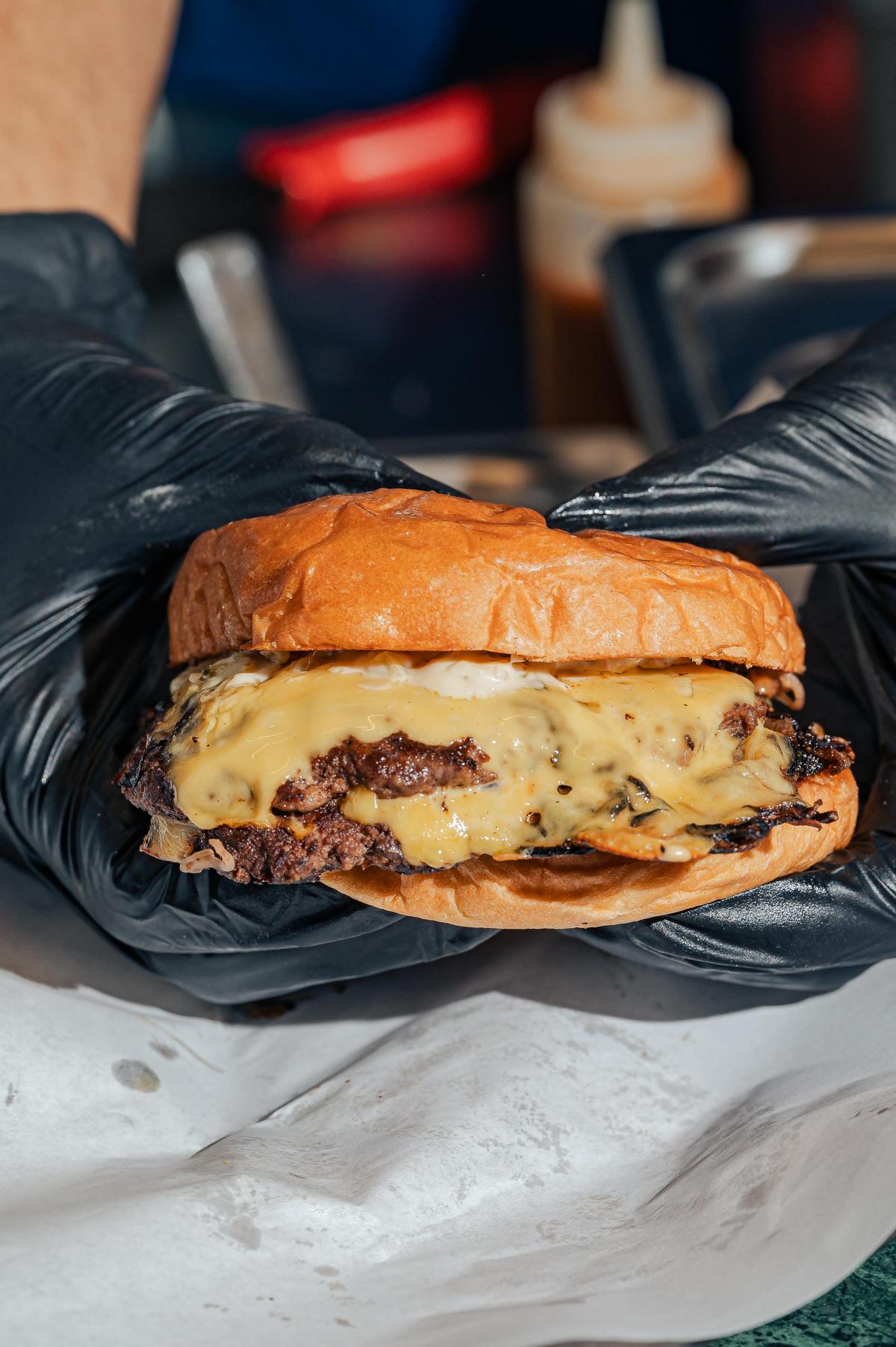 Guerilla Diner’s Oklahama burger Guerilla Diner’s Oklahama burger