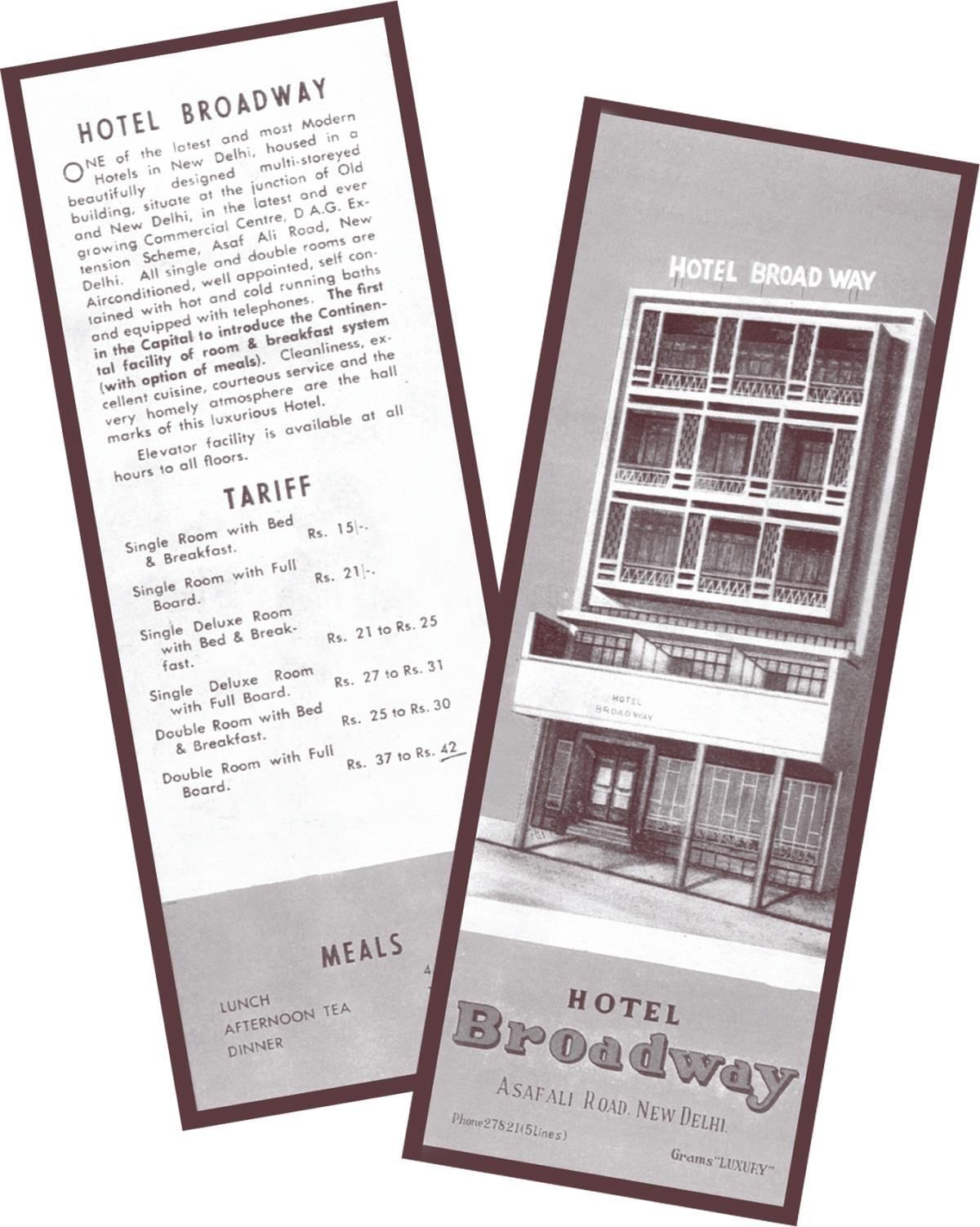 Old brochures of the hotel 