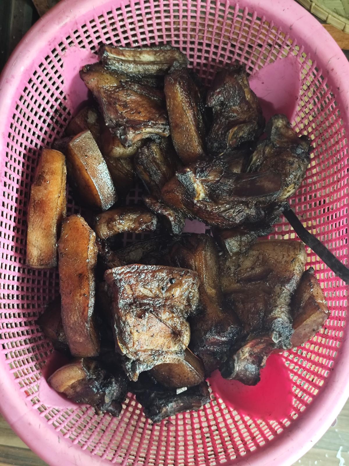 Dried smoked pork