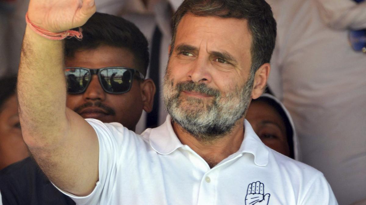 Close shave for Rahul Gandhi at Bihar rally as portion of dais caves in