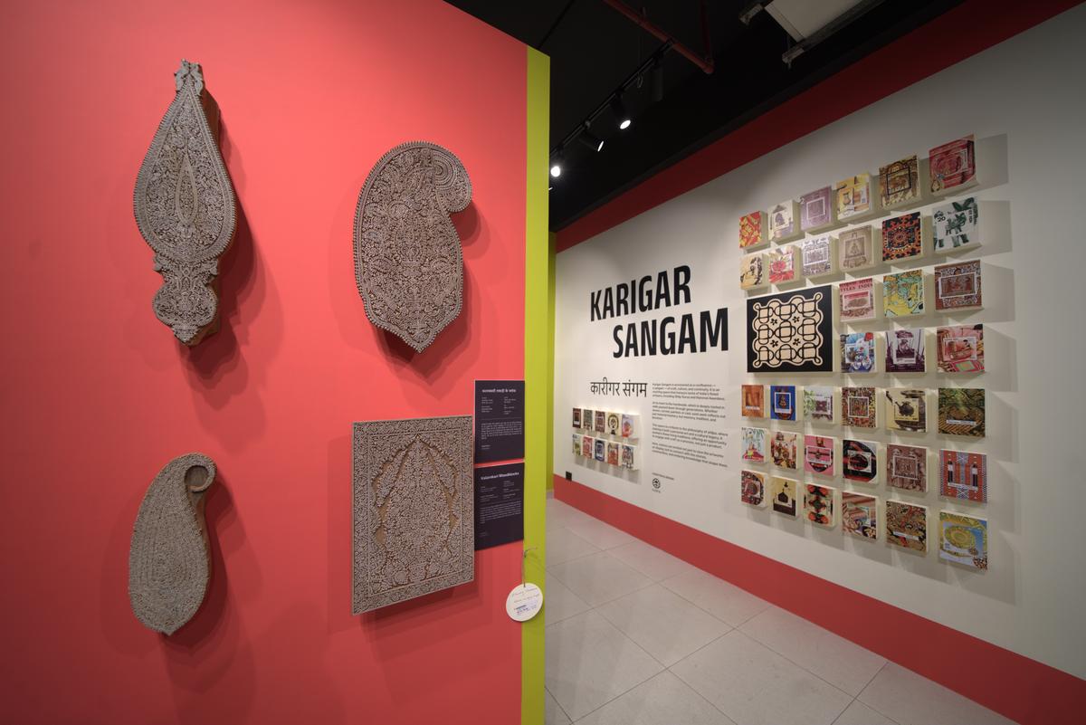 Boteh (paisley shaped) wooden blocks carved for Kalamkari 