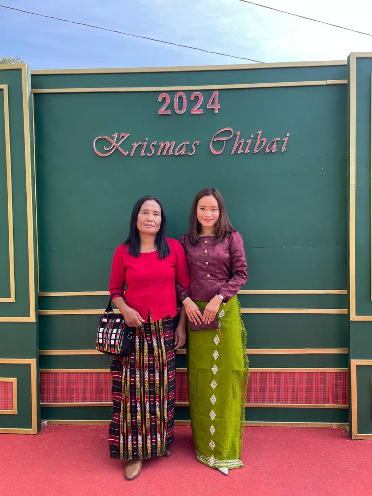 Lalremsiami with her mom Lalzarmawii. Lalremsiami with her mom Lalzarmawii.