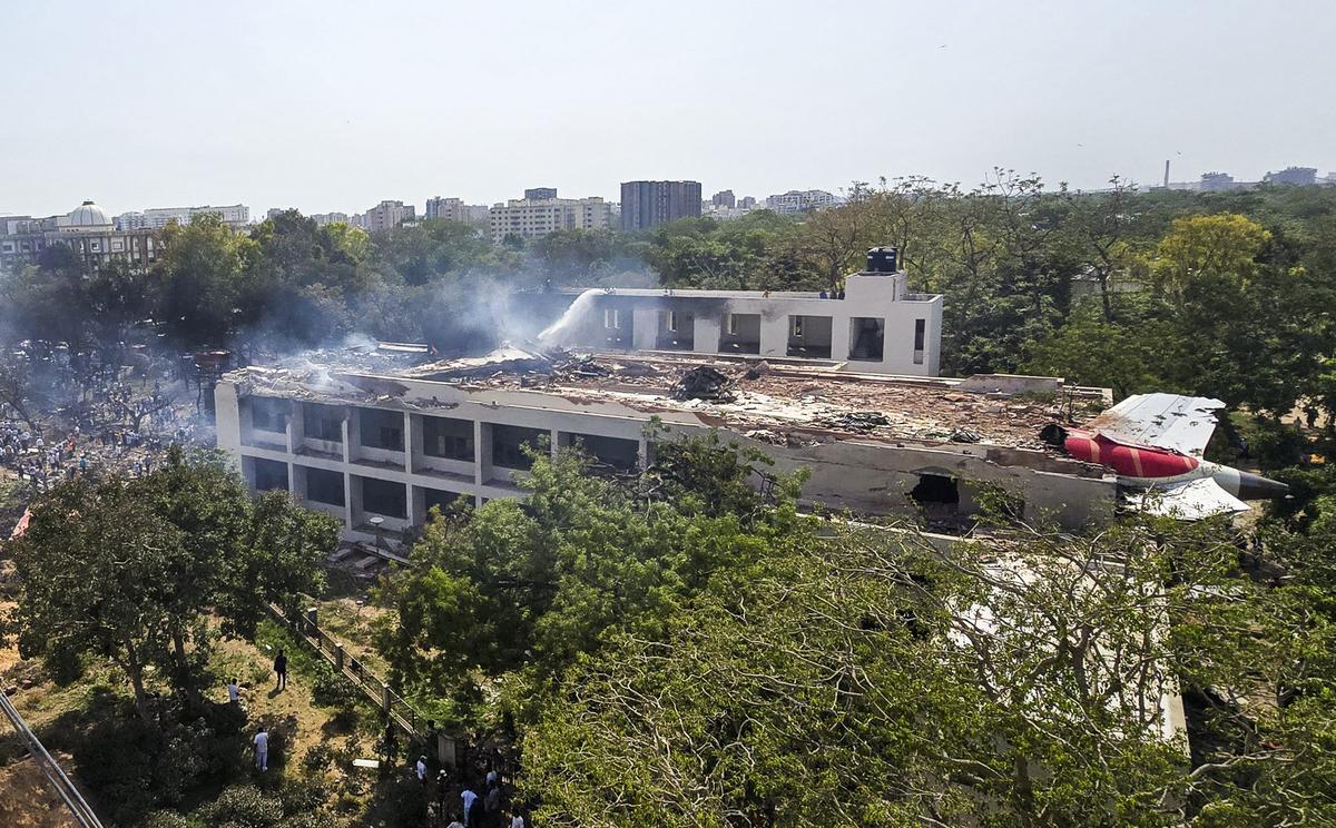 A rescue operation is underway after an Air India plane crashed in the Meghaninagar area, near Ahmedabad airport, on June 12, 2025. A rescue operation is underway after an Air India plane crashed in the Meghaninagar area, near Ahmedabad airport, on June 12, 2025.