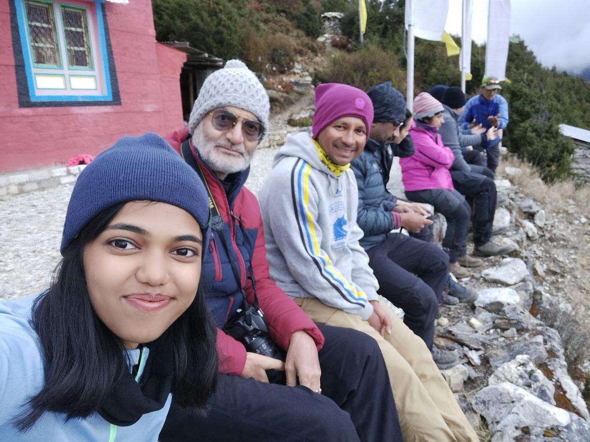 Raman Sood with fellow trekkers