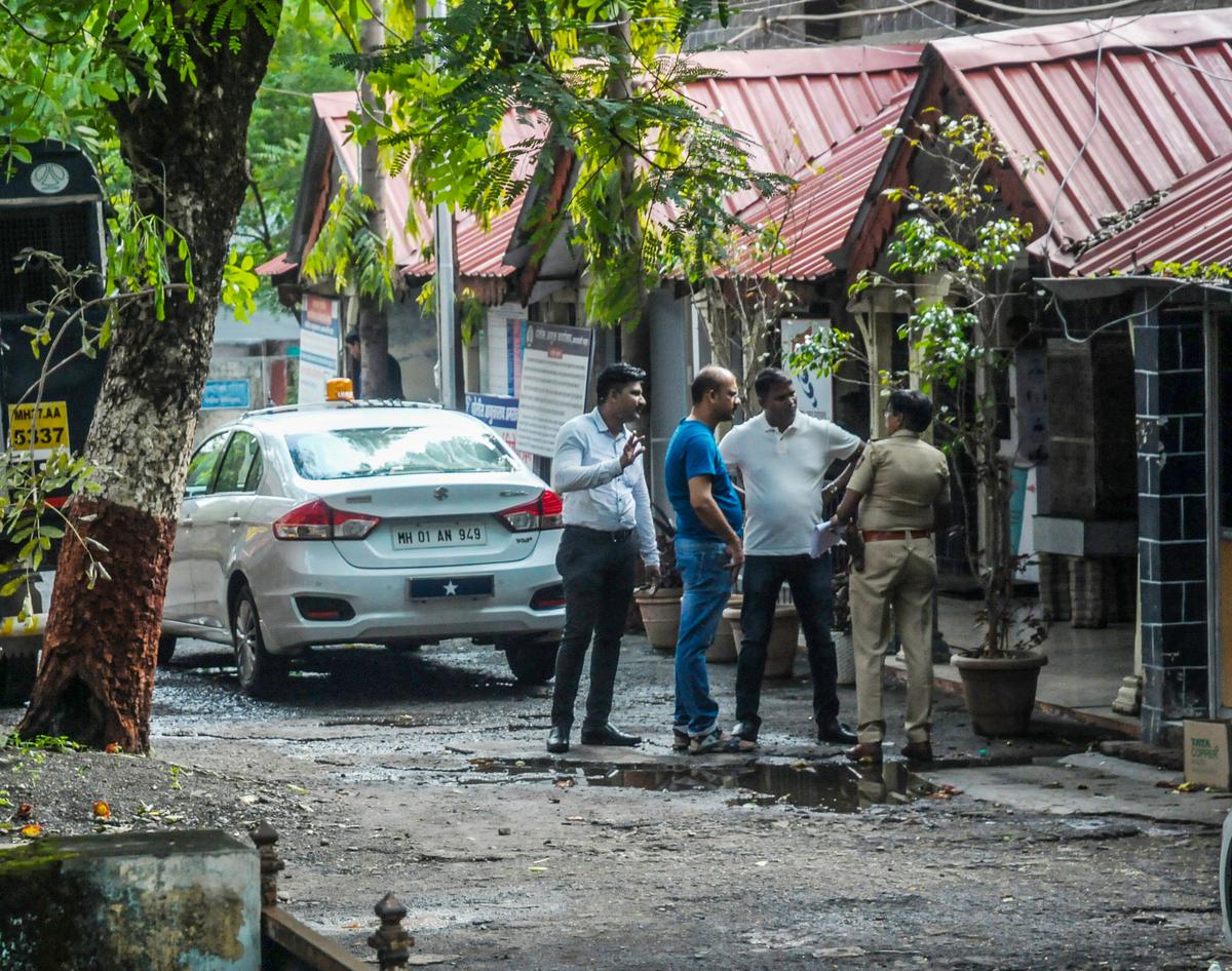 National Investigation Agency officers at Kothwali police station in Amravati.