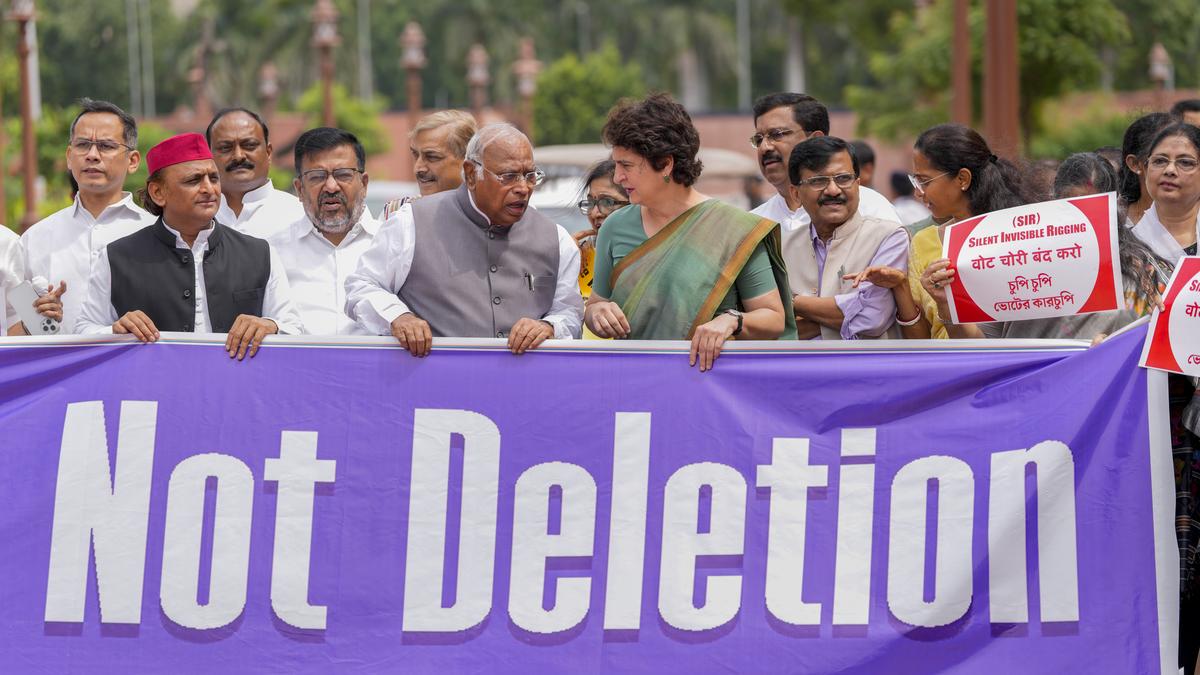 INDIA bloc parties united, want discussion on SIR issue in Parliament: Kharge