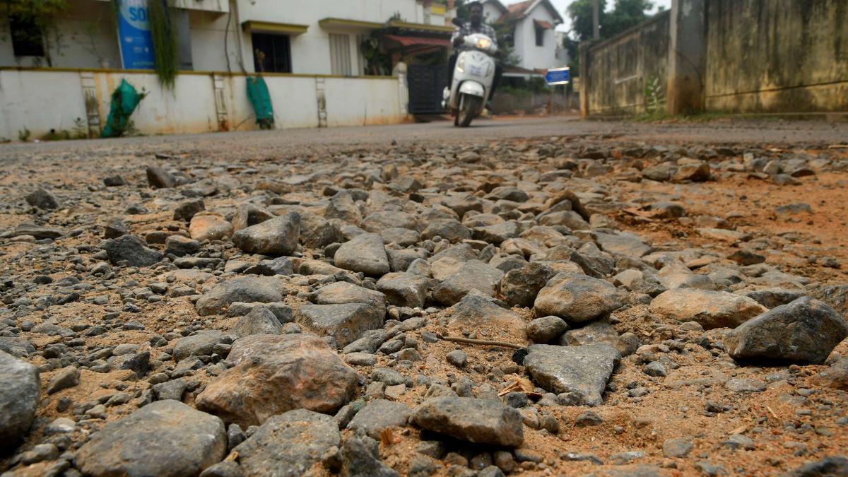 Motorists navigating the stretch in Lawspet left with a backbreaking ride
