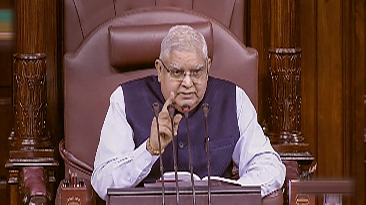 Dhankhar says disruptions in Parliament not sending good signals