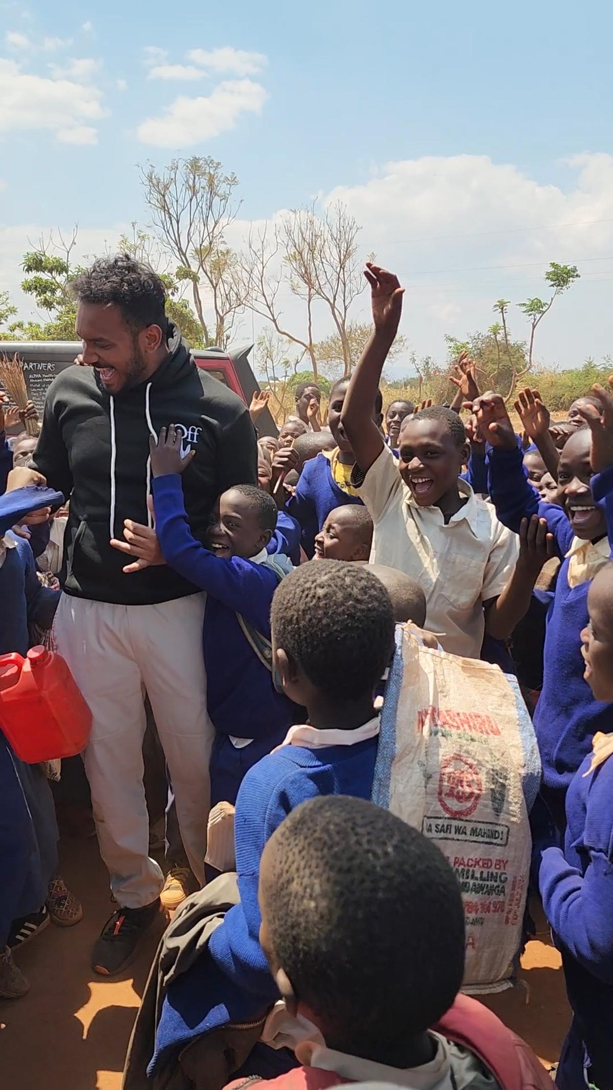 Muhammed Dilshad in Makazi Mapya village, Tanzania