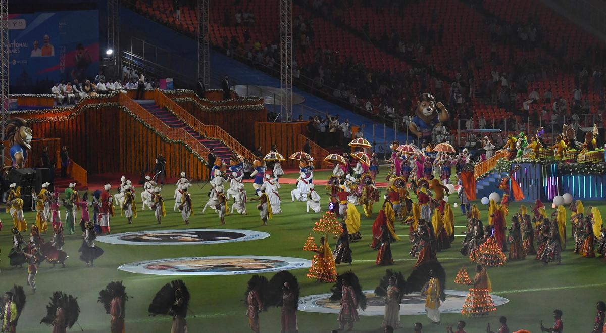 Cultural programme during the opening of the 36th National Games on Thursday.