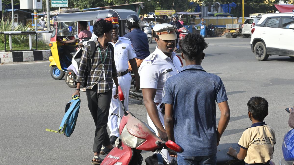 Puducherry police crackdown on minors riding two-wheelers