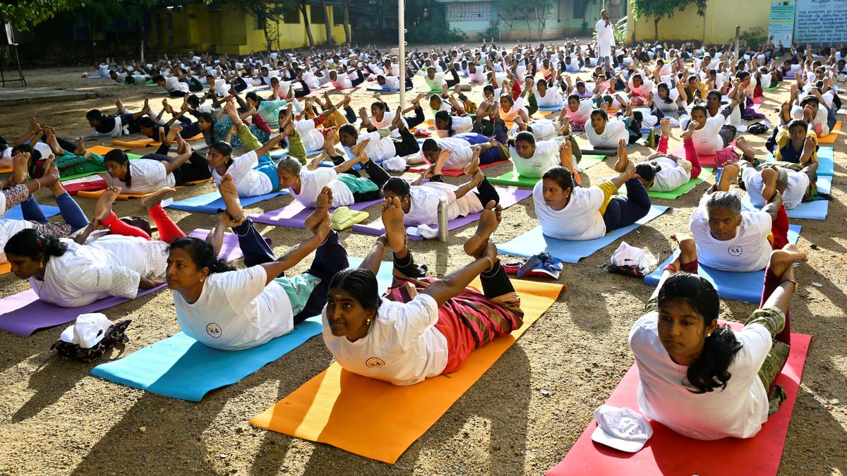 International Yoga Day celebrated in Madurai
