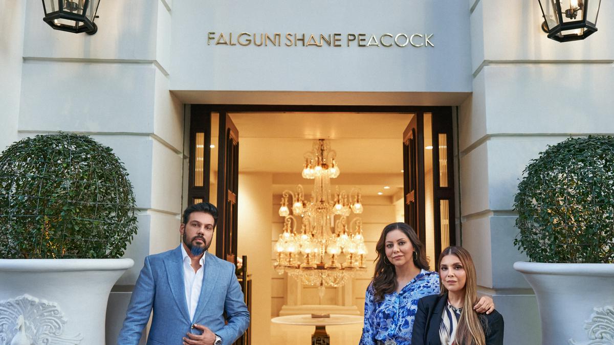 Falguni and Shane Peacock present us round their flagship retailer in Kolkata that’s designed by Gauri Khan 