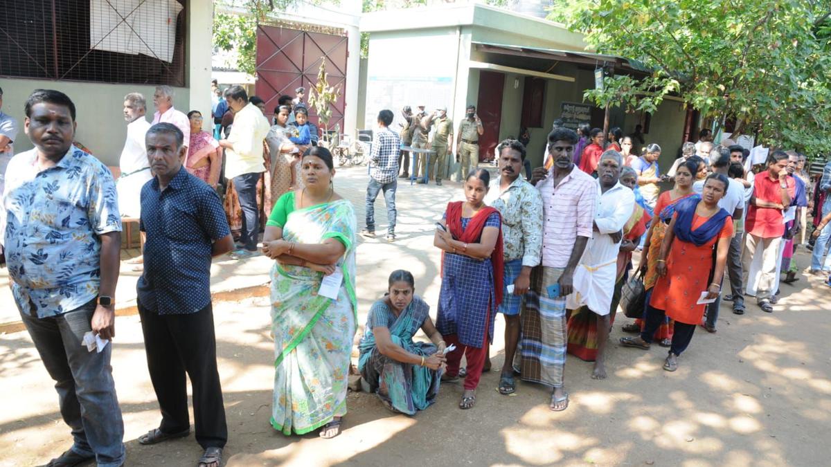 Erode (East) bypoll | Polling begins peacefully, Congress, AIADMK candidates cast their votes