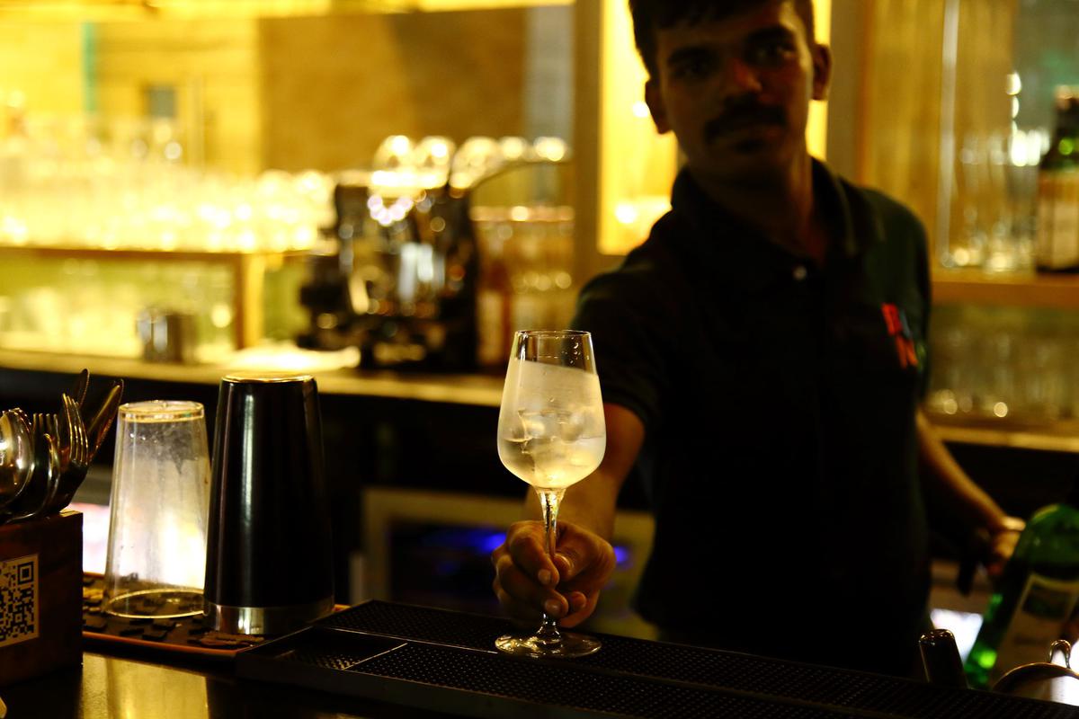 A staff at BLND, Thiruvananthapuram’s first restobar