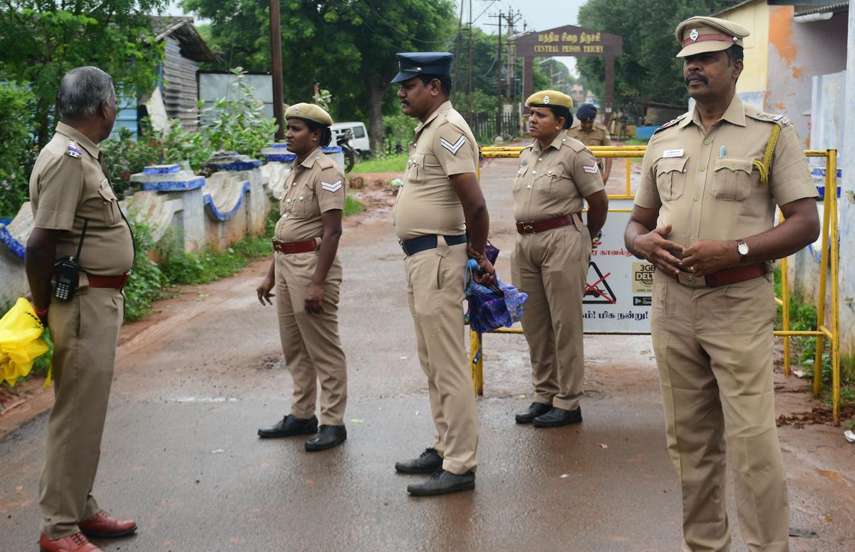 Security stepped up at the special camp for foreign nationals in Tiruchi